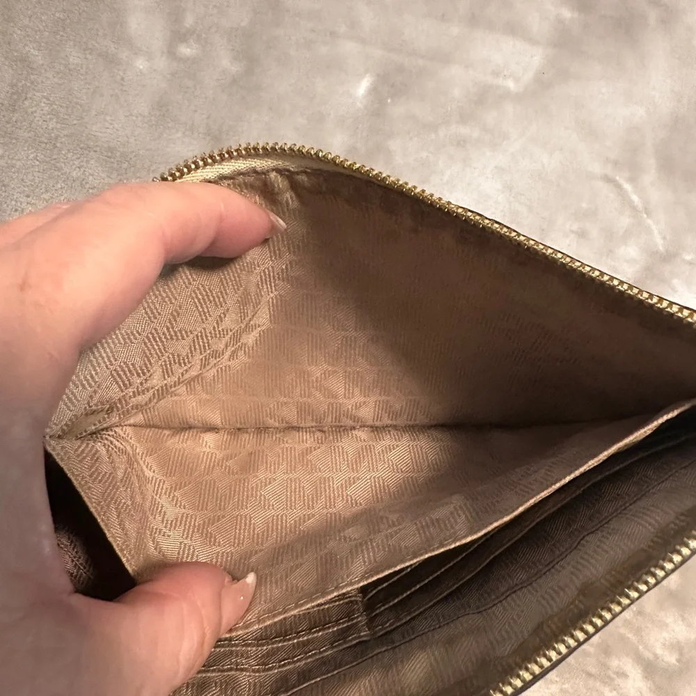 Michael Kors Metallic Python Envelope Clutch – Luxe‎ Designer Evening Bag